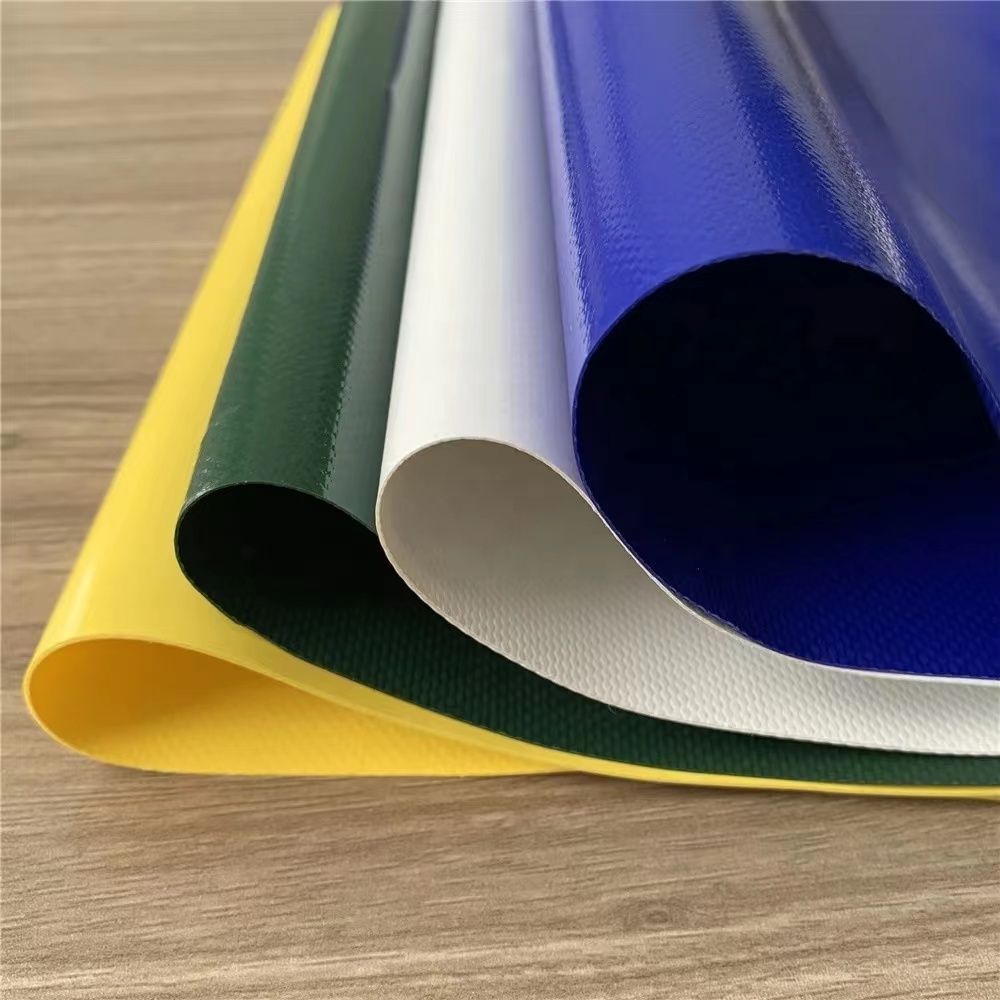 LONA DE PVC IMPERMEABLE RESISTENTE PARA CARPA DE CAMPING PILYESTER 500D 840D 1000D 1300D PARA CUBIERTA DE CAMIÓN 