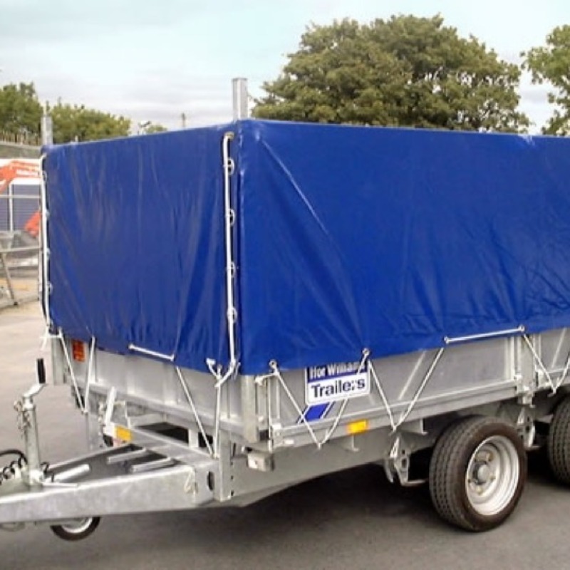 Tela de poliéster para tiendas y toldos, impermeable y de servicio pesado, lona terminada impermeable de PVC para cubiertas de camiones, remolques, palets, máquinas y uso exterior. 
